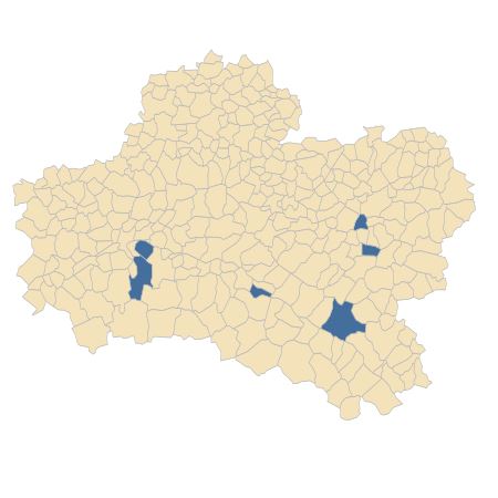 Répartition de Sorghum halepense (L.) Pers. dans le Loiret