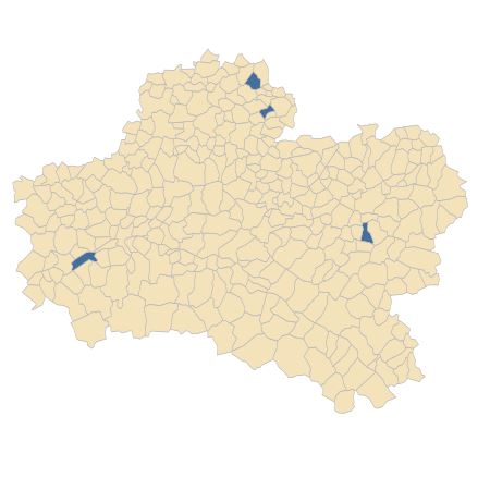 Répartition de Crepis foetida L. dans le Loiret