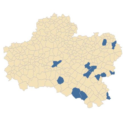Répartition de Pilosella piloselloides (Vill.) Soják dans le Loiret