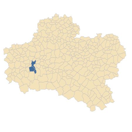 Répartition de Vicia dasycarpa Ten. dans le Loiret