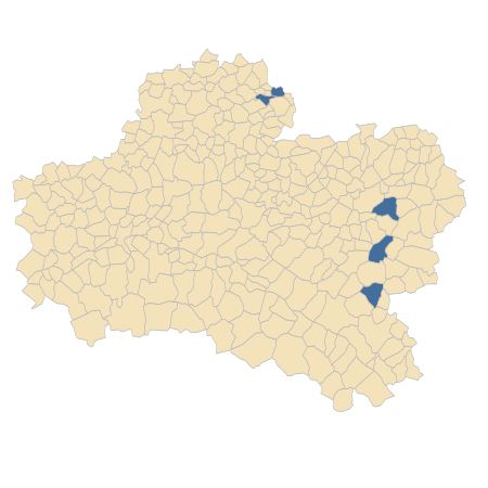 Répartition de Stachys germanica L. dans le Loiret