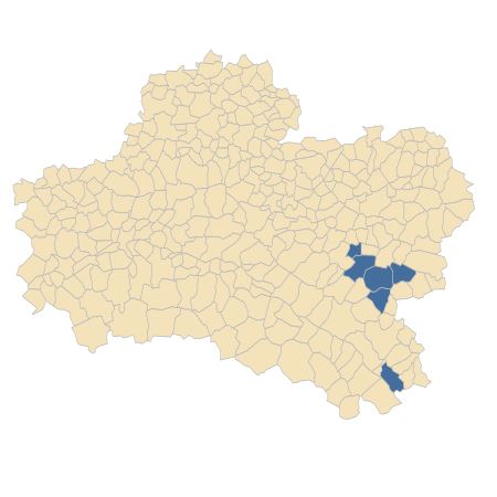 Répartition de Anchusa italica Retz. dans le Loiret