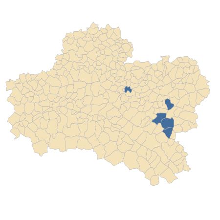 Répartition de Oenanthe lachenalii C.C.Gmel. dans le Loiret