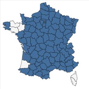 Répartition de Hippocrepis comosa L. en France