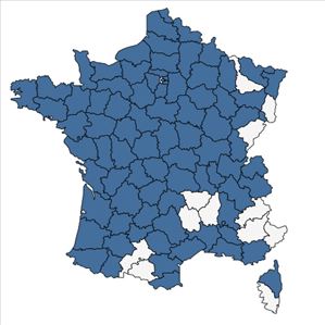 Répartition de Hydrocotyle vulgaris L. en France