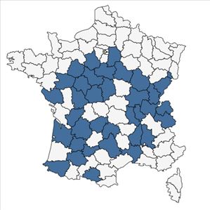 Répartition de Lathyrus niger (L.) Bernh. subsp. niger en France