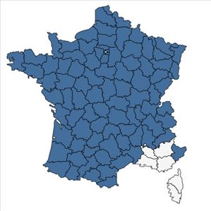Répartition de Lamium galeobdolon (L.) L. en France